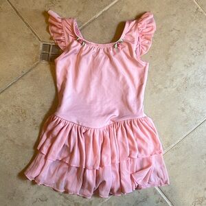 Body Wrappers flutter sleeve leotard